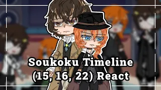 Soukoku Timeline React to Themselves || 15, 16, 22 || Check Desc for Info || Bungo Stray Dogs