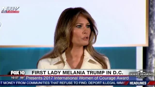 RARE SPEECH: First Lady Melania Trump at State Dept. International Women of Courage Awards (FNN)