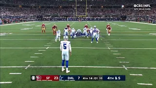 Cowboys Fake The Punt Against The 49ers In The Playoffs
