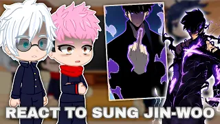 Jujutsu Kaisen react to Sung Jin-Woo as Itadori || Solo Leveling ||