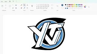 How to draw the YTV (Canadian TV channel) logo using MS Paint | How to draw on your computer