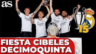 FIESTA COMPLETA CIBELES REAL MADRID CAMPEÓN CHAMPIONS | Cuarta parada: ARDA GULER, KROOS, MODRIC...