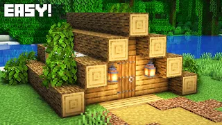 How To Build a Small Starter House In Minecraft | Oak House