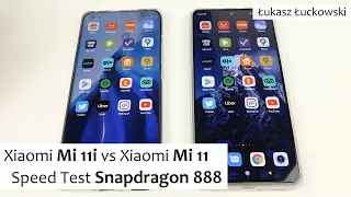 Xiaomi Mi 11i  vs Xiaomi Mi 11 ❗❗❗ | Speed Test |  Snapdragon 888