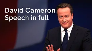 David Cameron speech at Conservative Party Conference