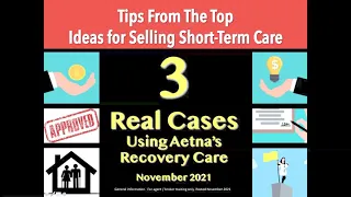 Selling Aetna Recovery Care -Tips from Top Agents - Nov 2021