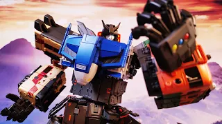 Trainbots Combine！The Mighty Raiden！ [Transformers Stop Motion Animation]