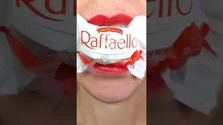 asmr RAFFAELLO, CHOCOLATE STRETCHING CHOCOLATES eating sounds /satisfying sounds #shorts № 149