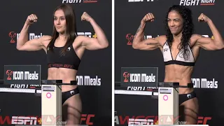 UFC Vegas 62 Official Weigh-Ins: Grasso vs Araujo