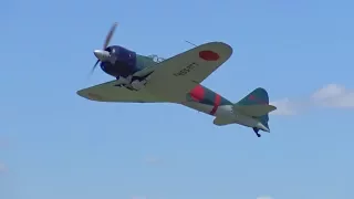 零戦復元機　2017年6月4日　龍ヶ崎飛行場にて