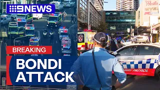 Reports of multiple stabbings at Westfield Bondi Junction shopping centre | 9 News Australia