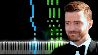 Justin Timberlake - Can't Stop The Feeling Piano Tutorial