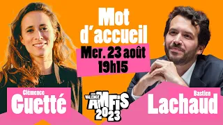 Mot d'accueil des Amfis avec Clémence Guetté & Bastien Lachaud