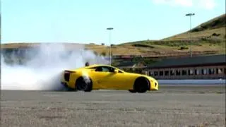 Lexus LFA - Incredible Burnout - LOUD AMAZING SOUND - 720p HD