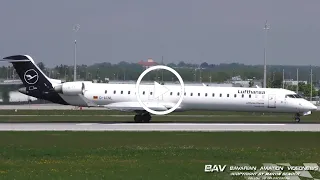 Bombardier CRJ-900 - Lufthansa CityLine D-ACNL - takeoff at Munich Airport