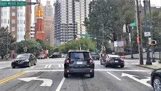 Driving Downtown 4K - Atlanta's Main Street - USA