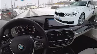 BMW 6-Series 630d Gran Turismo - POV Drive in the Snow