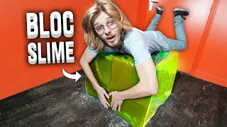 J'ai recrée le Bloc de Slime de Minecraft en vrai ! (pour voir si je peux sauter dessus)