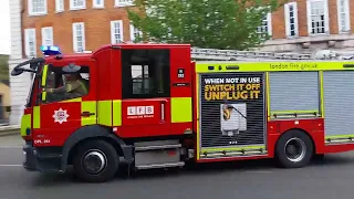 London fire brigade two turnouts at Brixton Fire station