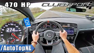 470HP VW GOLF GTI CLUBSPORT on AUTOBAHN (NO SPEED LIMIT) by AutoTopNL