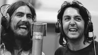 Paul mccartney And George Harrison Sings Here comes the sun without music only singing