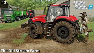 Spreading Manure, Subsoiling & Sowing Grass │The Old Stream│FS 22│Timelapse#2