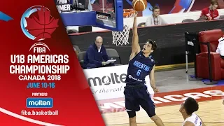 Dominican Republic v Argentina - Quarter-Finals - Re-Live (ESP) -FIBA U18 Americas Championship 2018