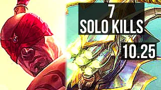 LEE SIN vs MASTER YI (JUNGLE) | 7 solo kills, 400+ games, 800K mastery | BR Master | v10.25