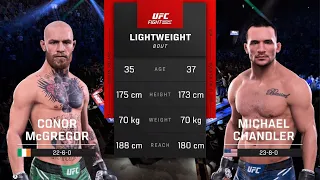 Conor McGregor vs. Michael Chandler ( Prediction and Simulation on PlayStation 5 | UFC 5 )