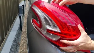 2012-2020 Peugeot 208 A9 tail light replacement / rear stop light removal