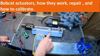 Bobcat actuator, how it works, repair and calibration, what you need to know.  ACS AHC SJC