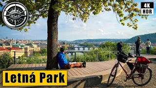 Stunning Walking Tour in Letna Park - The best view of Prague 🇨🇿 Czech Republic 4K HDR ASMR
