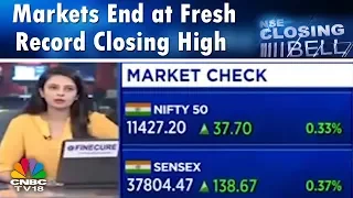 Closing Bell - 8th Aug | Markets End at Fresh Record Closing High, Reliance Gains 3%, Lupin Plunges