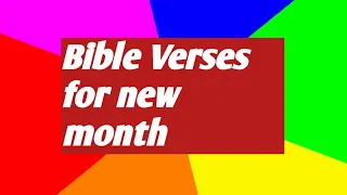 BIBLE Verses to Start a new month |Start your month with Lord |🙏🙏🙏