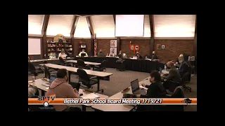 Bethel Park School Board Meeting 1-19-21