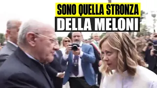 MELONI SHOCK A DE LUCA: "SONO QUELLA STRONZA DELLA MELONI, COME STA?". IL VIDEO