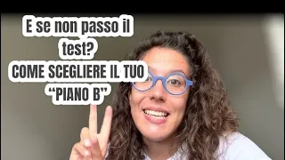 COSA FARE SE NON PASSO IL TEST D’AMMISSIONE?