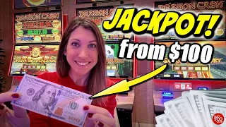 WOW!! 😮 From $100 to a JACKPOT in the High Limit Room at Resorts World Las Vegas! #slots #vegas