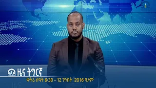 #ቴሌቪዥን_ትግራይ | ዜና ትግርኛ ቀትሪ ሰዓት 6፡30 - 12 ጉንበት  2016 ዓ/ም | Watch Live Streaming |