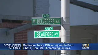 Baltimore Officer Suffers Head Injury While Chasing Assault Suspect, Police Say