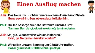 A1 A2 B1 Deutsch Almanca Gemeinsam Etwas Planen einen Ausflug machen