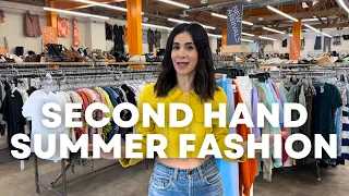 SHOPPING SECOND HAND FOR SUMMER FASHION! SUMMER WARDROBE AT CROSSROADS!