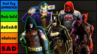 Who's the BEST Playable Character? (Not Batman) | Arkham Tier List