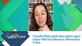 Claúdia Raia pede desculpas após expor Marisa monte e Alexandre Frota