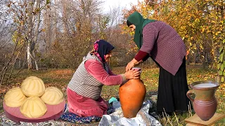 This Azerbaijani Family Makes Butter and Cottage Cheese the Traditional Way