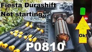 Ford Fiesta Durashift P0810 not starting nor engaging gear. Fault finding and repair.