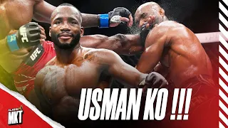 LEON EDWARDS ÉTEINT KAMARU USMAN SUR KO ! ÉNORME SURPRISE À L'UFC 278 😱🔥