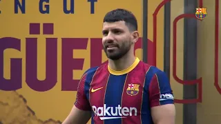 Sergio Aguero Fc barcelona Presentation HD #kunculer