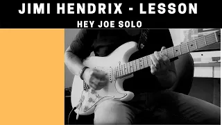 Jimi Hendrix Hey Joe Solo Lesson - Note For Note