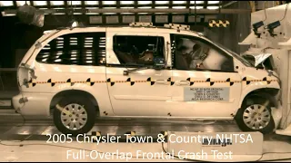 2005-2007 Chrysler Town & Country / Dodge Grand Caravan NHTSA Full-Overlap Frontal Crash Test